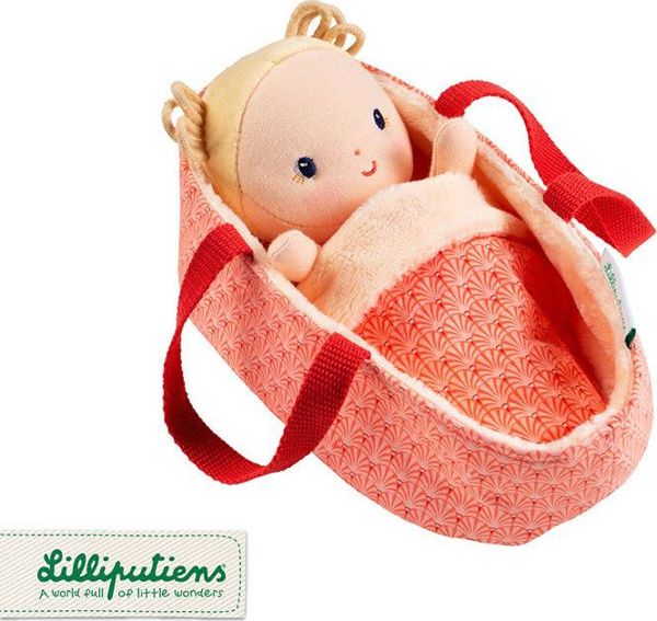 Lilliputiens Κούκλα Anais μωρό σε καλαθάκι με ρουχαλάκι και κουβερτούλα