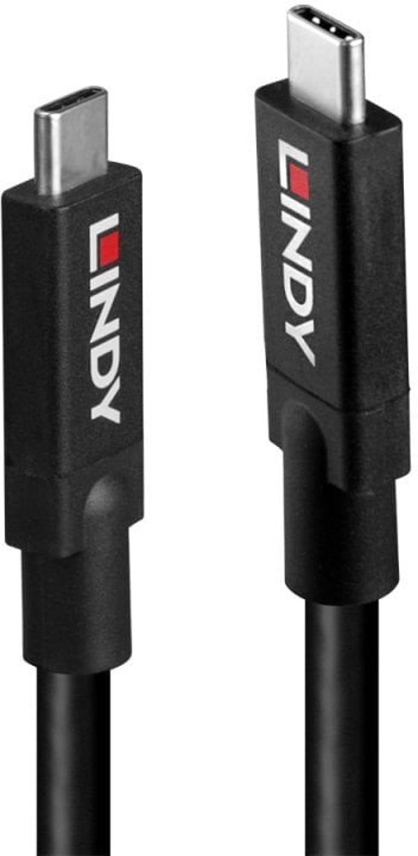 Καλώδιο Lindy 43411 USB USB 3.2 Gen 2 (3.1 Gen 2) 8 m USB C Μαύρο