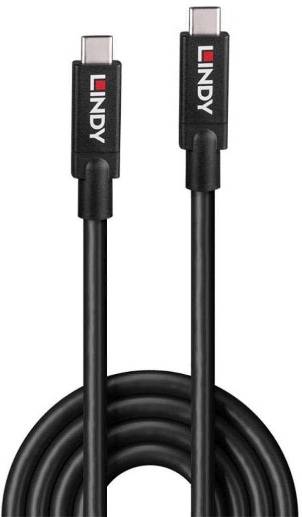 Καλώδιο Lindy 43411 USB USB 3.2 Gen 2 (3.1 Gen 2) 8 m USB C Μαύρο