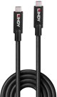Καλώδιο Lindy 43411 USB USB 3.2 Gen 2 (3.1 Gen 2) 8 m USB C Μαύρο