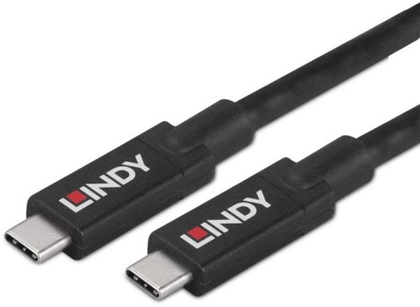 Καλώδιο Lindy 43411 USB USB 3.2 Gen 2 (3.1 Gen 2) 8 m USB C Μαύρο
