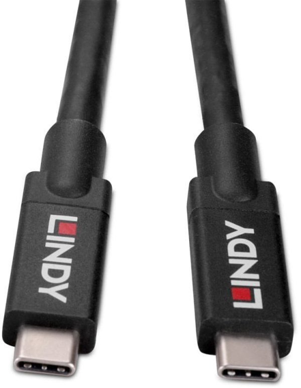 Καλώδιο Lindy 43411 USB USB 3.2 Gen 2 (3.1 Gen 2) 8 m USB C Μαύρο