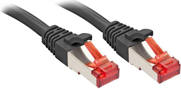 Lindy RJ-45/RJ-45 κατ.6 S/FTP Μαύρο 20μ (47785)