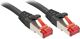 Lindy RJ-45/RJ-45 κατ.6 S/FTP Μαύρο 20μ (47785)
