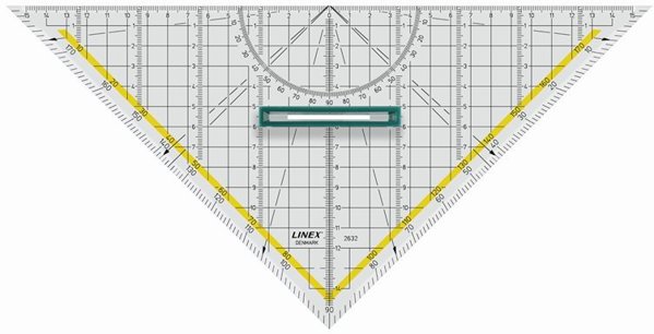 Linex 2632 45° τρίγωνο Ακρυλικό Διαφανές 1 τεμ.