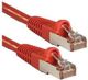 Lindy RJ-45/RJ-45 kat.6a S/FTP Czerwony 0.3m (47160)