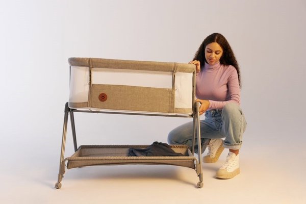 Lionelo Πρόσθετο κρεβάτι Luna Grey Concrete 2 σε 1 Lionelo