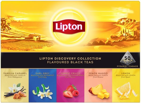 Πακέτο ποικιλίας LIPTON, σετ, 5x10 πυραμίδες