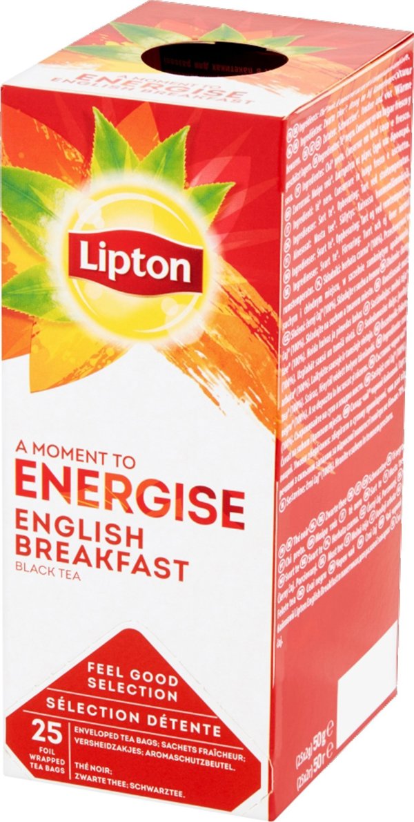 Τσάι LIPTON Feel Good Selection, Energise, English Breakfast, 25 φακελάκια