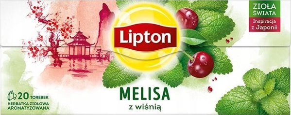 Lipton Τσάι LIPTON, 20 φακελάκια, βοτανικό με μελισσόχορτο και κεράσι