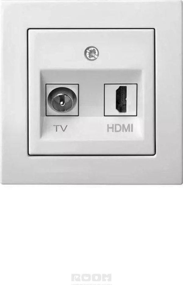 Liregus ΠΡΙΖΑ HDMI+TV-002-01 ΛΕΥΚΟ