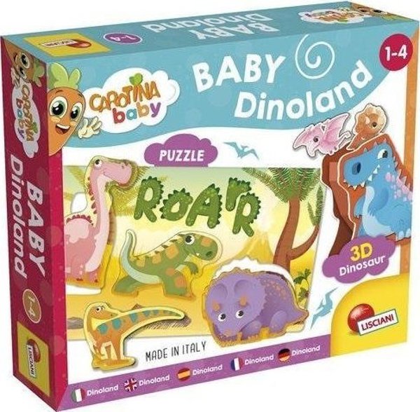 Lisciani Carotina Baby Dinoland - Εκπαιδευτικό Παιχνίδι Ανάπτυξης Δεξιοτήτων για Παιδιά