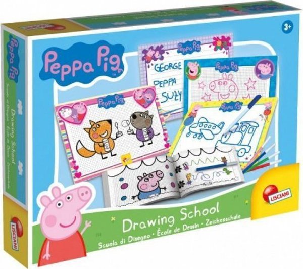 Lisciani Σχολή Σχεδίου Peppa Pig – Εκπαιδευτικό Σετ Ζωγραφικής με Πίνακες και Μαρκαδόρο
