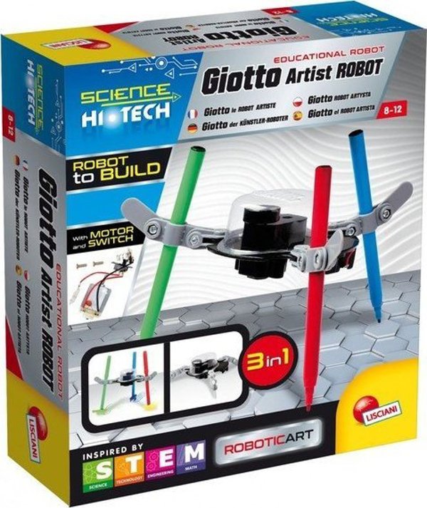 Lisciani Robots STEM Κιτ Επιστήμης Αυτόνομης Κατασκευής Ρομπότ - 18 Τεμάχια