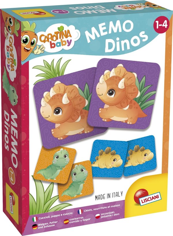 Lisciani Carotina Baby Παιχνίδι μνήμης - Δεινόσαυροι