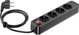 Πολύπριζο Hoco HOCO πολύπριζο 4 υποδοχές + 2 x USB A + Τύπος C PD QC3.0 3A 20W NS1 1,8 m μαύρο