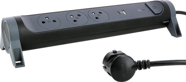 Πολύπριζο Legrand Καλώδιο επέκτασης με USB 3X2P+Z 1.5M-C/G Legrand 049425 hip 11636260 3414971942721