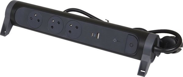 Πολύπριζο Legrand Καλώδιο επέκτασης με USB 3X2P+Z 1.5M-C/G Legrand 049425 hip 11636260 3414971942721