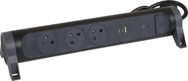 Πολύπριζο Legrand Καλώδιο επέκτασης με USB 3X2P+Z 1.5M-C/G Legrand 049425 hip 11636260 3414971942721