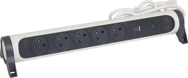 Πολύπριζο Legrand με USB 5X2P+Z 1.5M-B/G Legrand 049421 himp