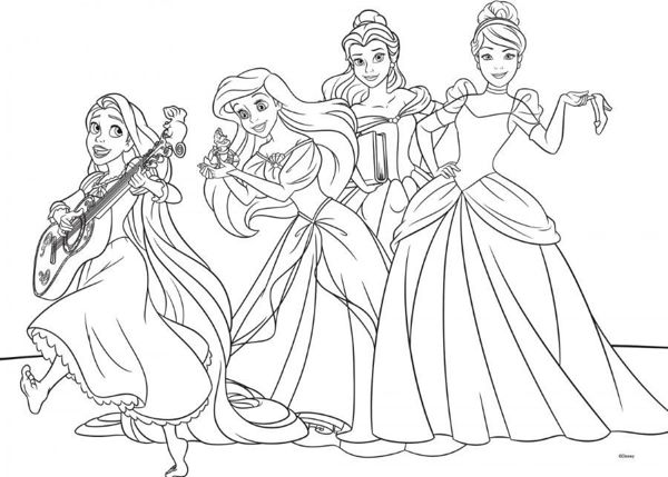 Lisciani Παζλ διπλής όψης maxi 35 Πριγκίπισσες της Disney