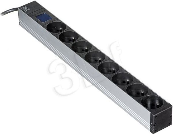 Πρίζα Bachmann 8 Θέσεων 2 μ Ασημί (800.2067)