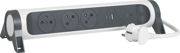 Πολύπριζο Legrand EXTENSION CABLE 3X2P+Z+USB AC 1.5M-B/G Legrand 049417 hip