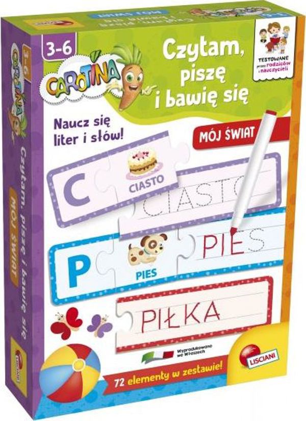 Lisciani Carotina Παίζω, Διαβάζω και Γράφω: Ο Κόσμος Μου – Εκπαιδευτικό Παιχνίδι για Παιδιά