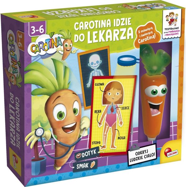 Lisciani Carotina Παιχνίδι Εκμάθησης - Πηγαίνει στον Γιατρό, Εκπαιδευτικό Επιτραπέζιο για Παιδιά 3+ Ετών