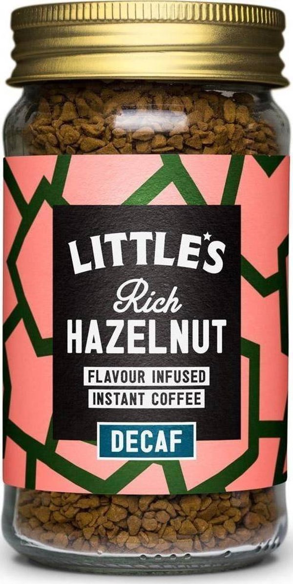 Littles Coffee Στιγμιαίος καφές λυοφιλοποιημένος χωρίς καφεΐνη με γεύση φουντούκι 50g - Little's