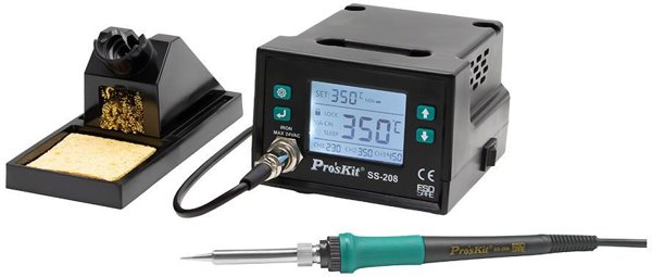 Σταθμός συγκόλλησης 75W 230V με LCD, ESD ασφαλές, Proskit