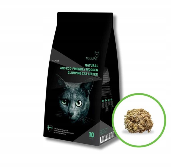 LITTER CAT JUMPING WOODEN 10L