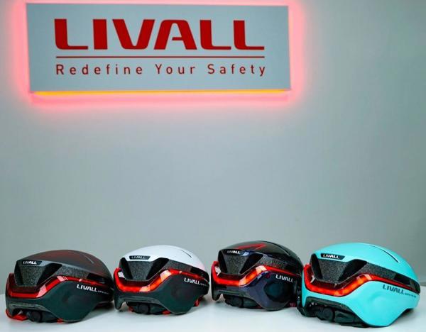 Έξυπνο Κράνος Ποδηλάτου LED/SOS Livall EVO21 54-58cm Μωβ