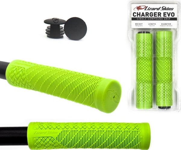 Λαβές Lizard Skins Charger Evo SC 32 x140 mm, πράσινες