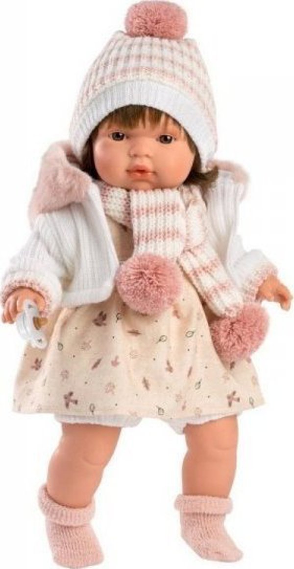 Κούκλα Μωρό Llorens Lola με Ήχο 38 cm, Διαδραστική Παιχνιδοκούκλα για Παιδιά 3+ Ετών
