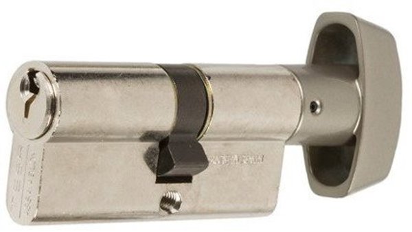 Lock cylinder TESA with screw, 35x45 mm, 3 keys, nickel-plated.