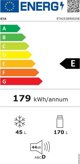 Ψυγείο Eta Ψυγείο ETA Storio 148 cm μαύρο - 253890020E