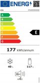 Ψυγείο ETA 148cm / 45cm ETA285990000E λευκό