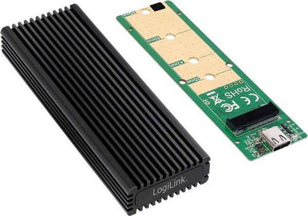 LogiLink LogiLink Θήκη (M.2 PCIe NVMe) USB 3.2 Μαύρο ALU