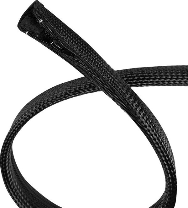 LogiLink LogiLink Καλωδιοθήκη 0,5 mm με φερμουάρ 5 m μαύρο