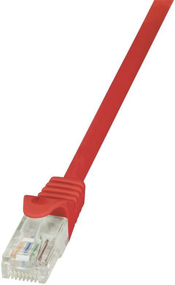LogiLink Patchcord CAT 6 U/UTP EconLine, 0,5m, κόκκινο (CP2024U)