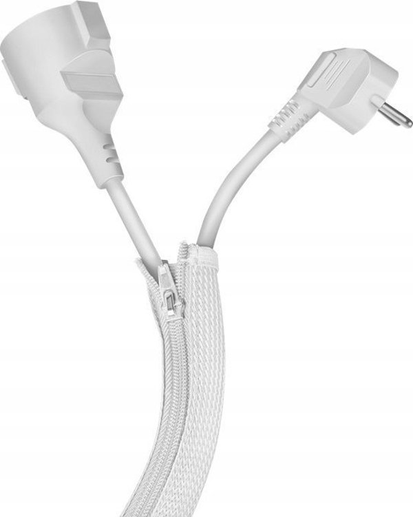 LogiLink LogiLink καλωδιοθήκη 0,5 mm με φερμουάρ 5 m λευκό