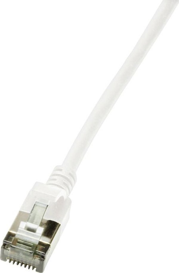 LogiLink LogiLink Patchkabel CAT6A STP TPE SlimLine weiß 1,0m
