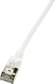 LogiLink LogiLink Patchkabel CAT6A STP TPE SlimLine weiß 1,0m