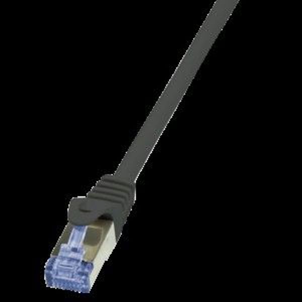 Καλώδιο Patch LogiLink LogiLink, κατηγορία 6A, S/FTP, 15,0 m, μαύρο θωρακισμένο (PIMF), 4 x 2 AWG 26/7, αντιστοίχιση ακίδων: 1:1, πυρήνας χαλκού, (CQ3103S)