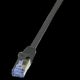 Καλώδιο Patch LogiLink LogiLink, κατηγορία 6A, S/FTP, 15,0 m, μαύρο θωρακισμένο (PIMF), 4 x 2 AWG 26/7, αντιστοίχιση ακίδων: 1:1, πυρήνας χαλκού, (CQ3103S)