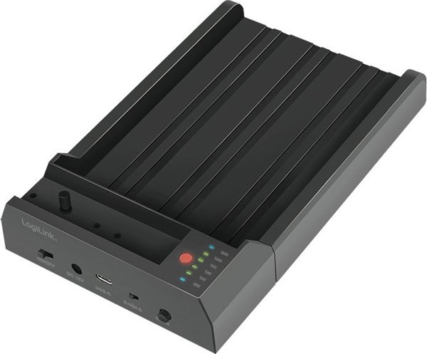 LogiLink USB 3.2 Gen 2 Quickport, 2-Bay, for 2,5/3,5 SATA HDD/SSD & M.2 NVMe
