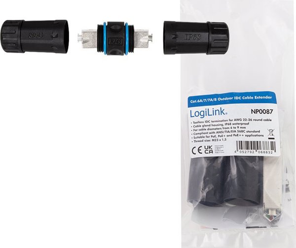 LogiLink LogiLink NP0087 βύσμα IDC Μαύρο
