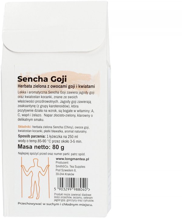 Long Man Tea Τσάι Sencha Goji Χύμα 80g