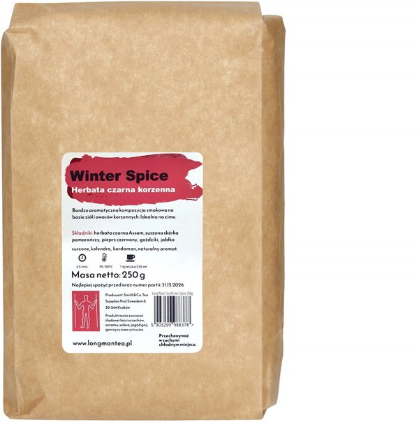 Long Man Tea - μαύρο τσάι σε φύλλα Winter Spice 250 g